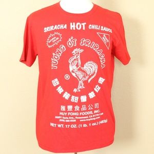 Sriracha Hot Chili Sauce Men's Size Large T Shirt
